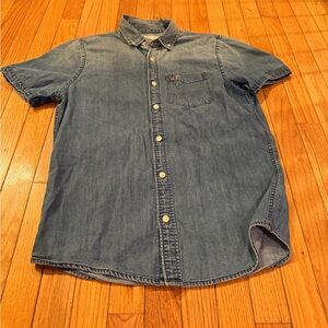 Hollister Light Blue Casual Button Down Shirt